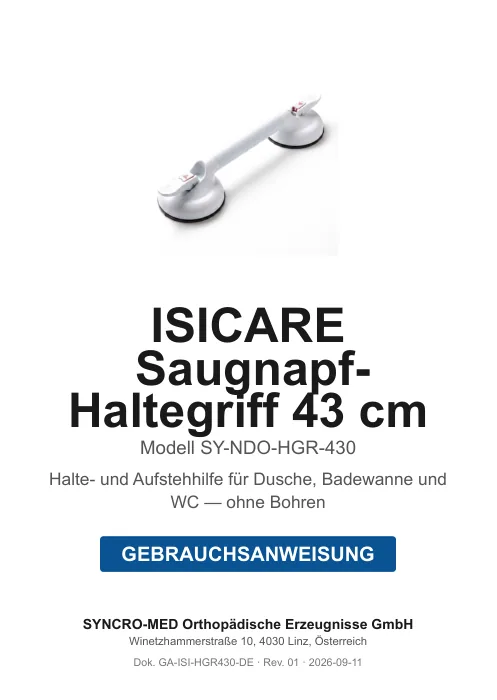 Gebrauchsanweisung, Titelseite
