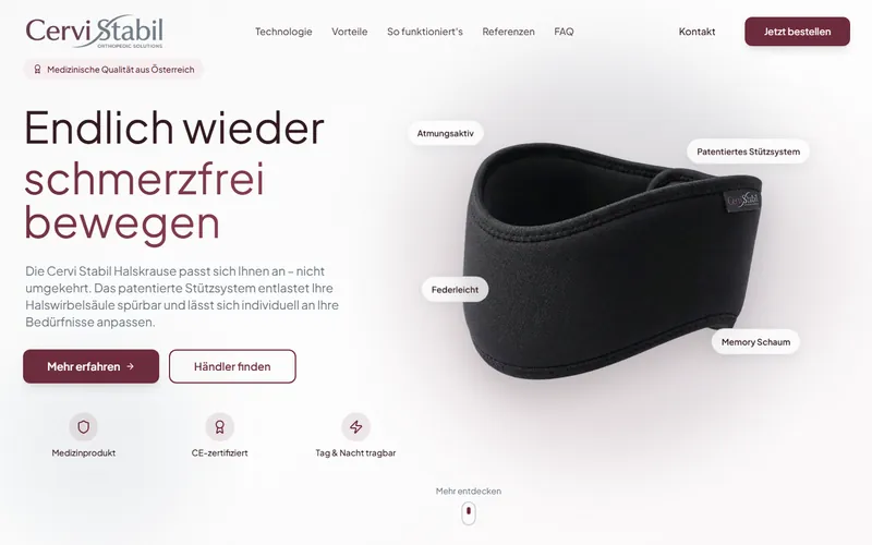 Entwurf Cervi Stabil, Desktop